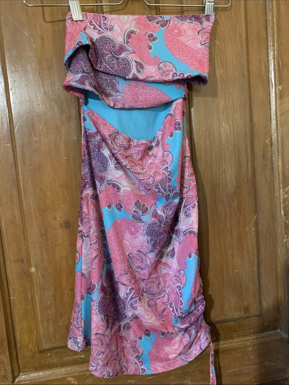 Edikted Wrap Dress with Rutched Side